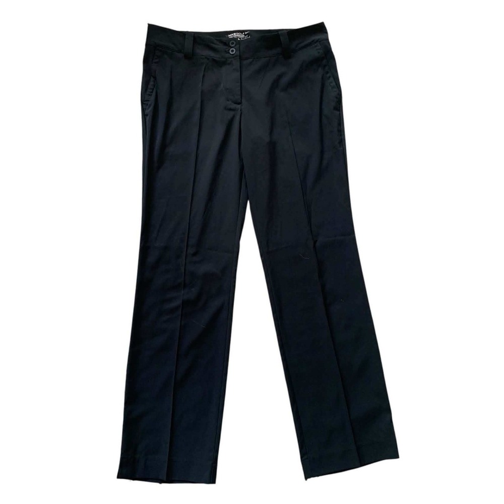 Nike Golf Pants Womens 12 Black Dri-FIT Tour Performance Active 618147-010